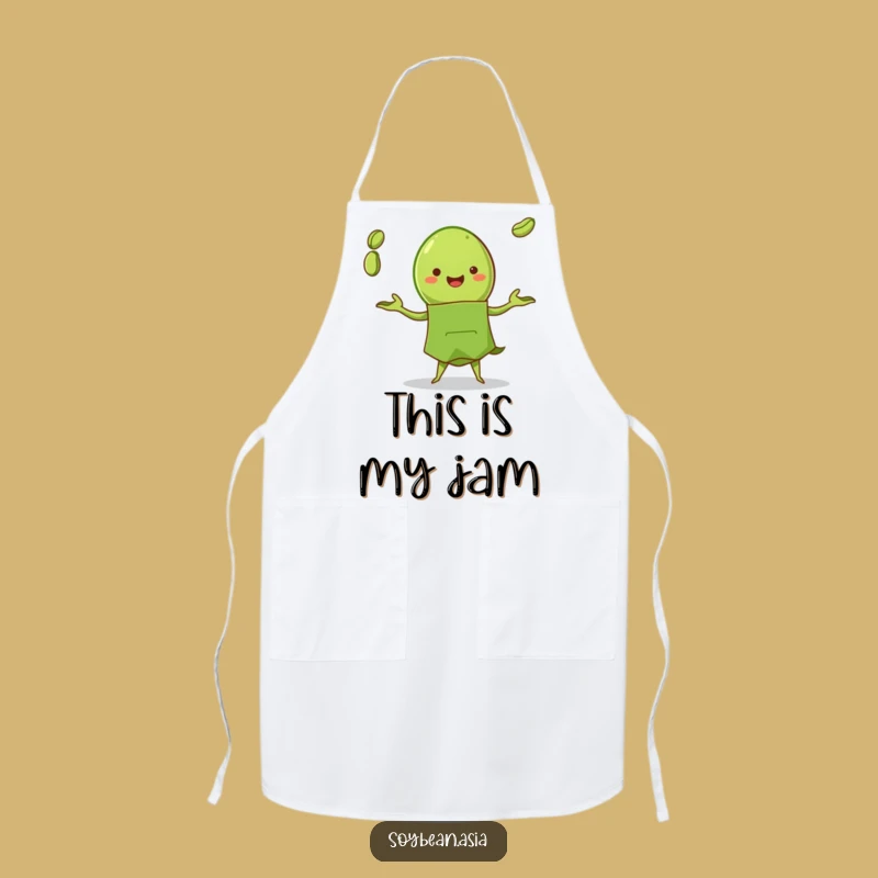 Funny Edamame Juggler Apron: Cook Up Laughs in the Kitchen