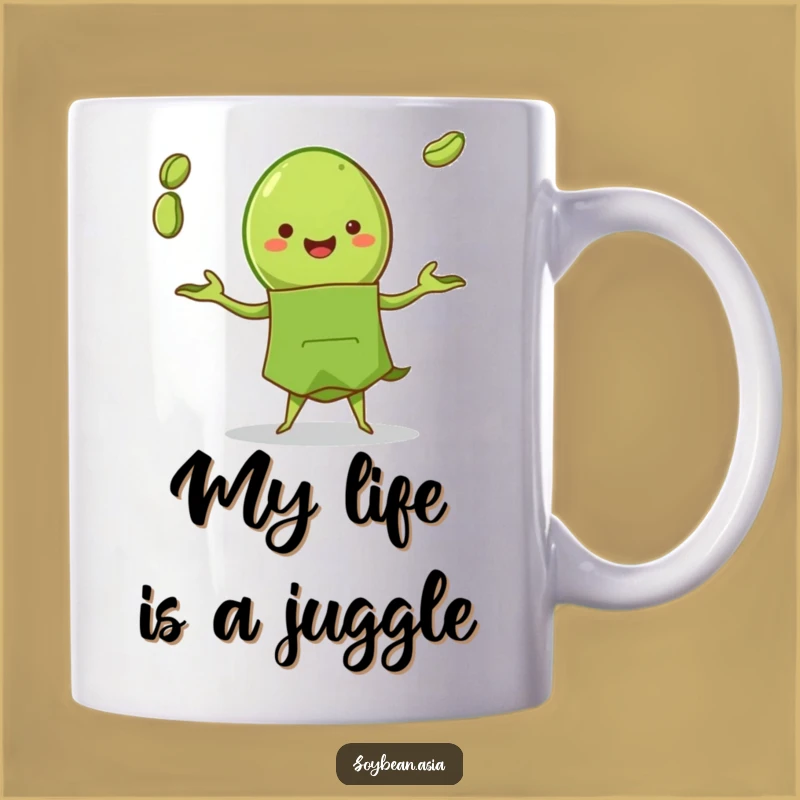 Funny Edamame Juggler Mug: A Hilarious Chef Gift for Kitchen Comedians