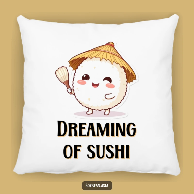 Funny Rice Ball Chef Pillow: Comfy Cuddles with a Dash of Humor