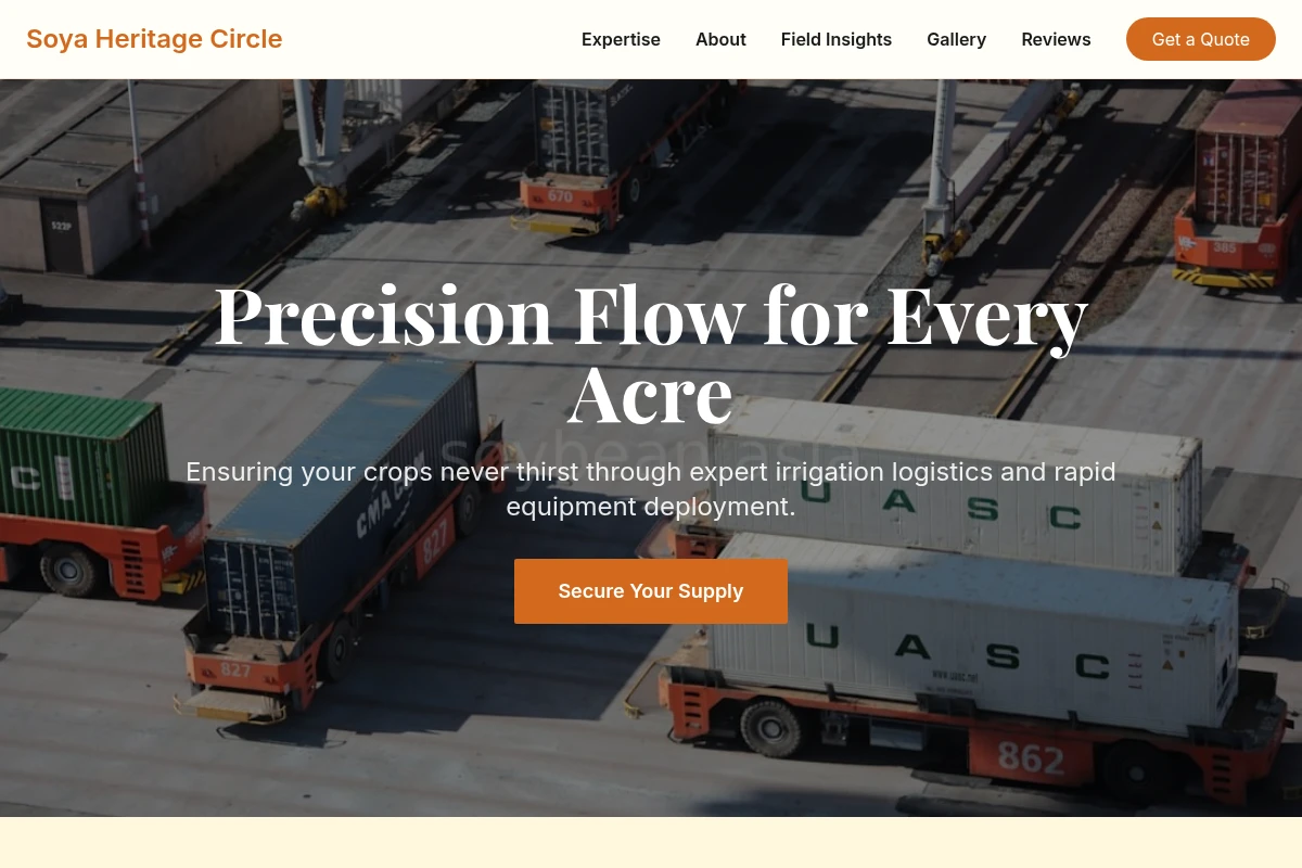 Irrigation Logistics