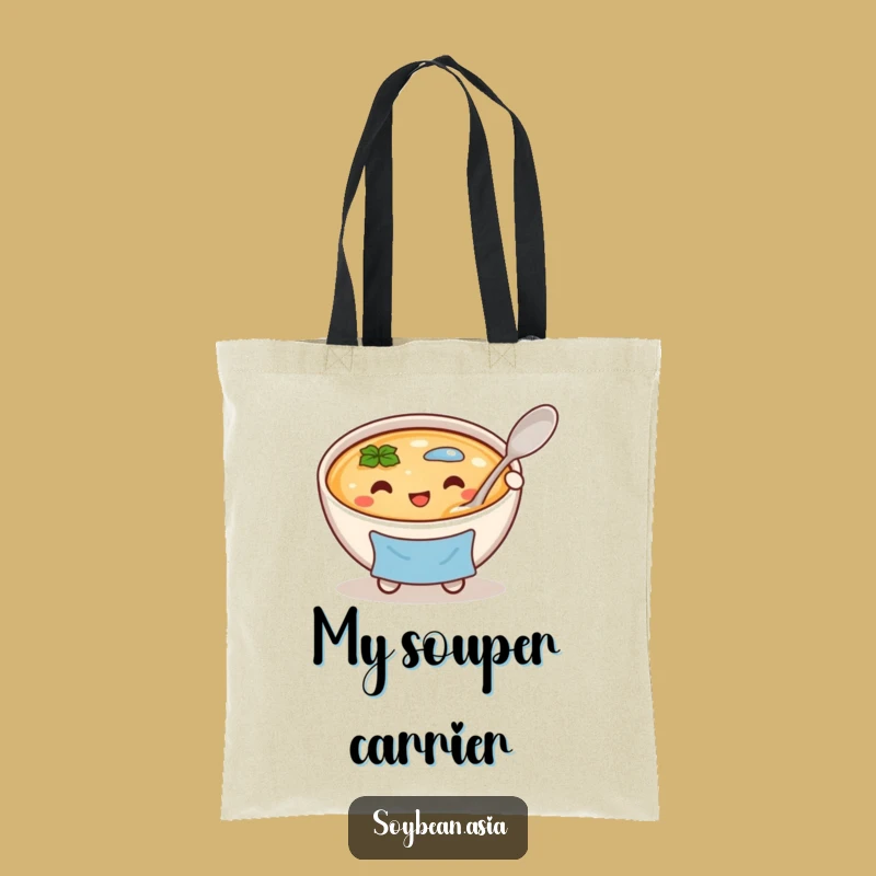 Funny Miso Soup Chef Tote Bag: Carry Your Essentials with a Smile